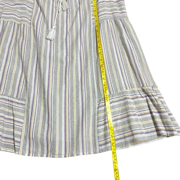 Gilli Striped Sundress Mini w/ Tassel 100% Cotton Size Medium NWT Beach Coastal - Picture 6 of 11